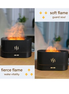 ELTRAZONE Flame Air Diffuser,Humidifier,Portable-Noiseless Aroma Diffuser for Home,Office or Yoga Essential Oil Diffuser with No-Water Auto-Off Protection  - Image 3