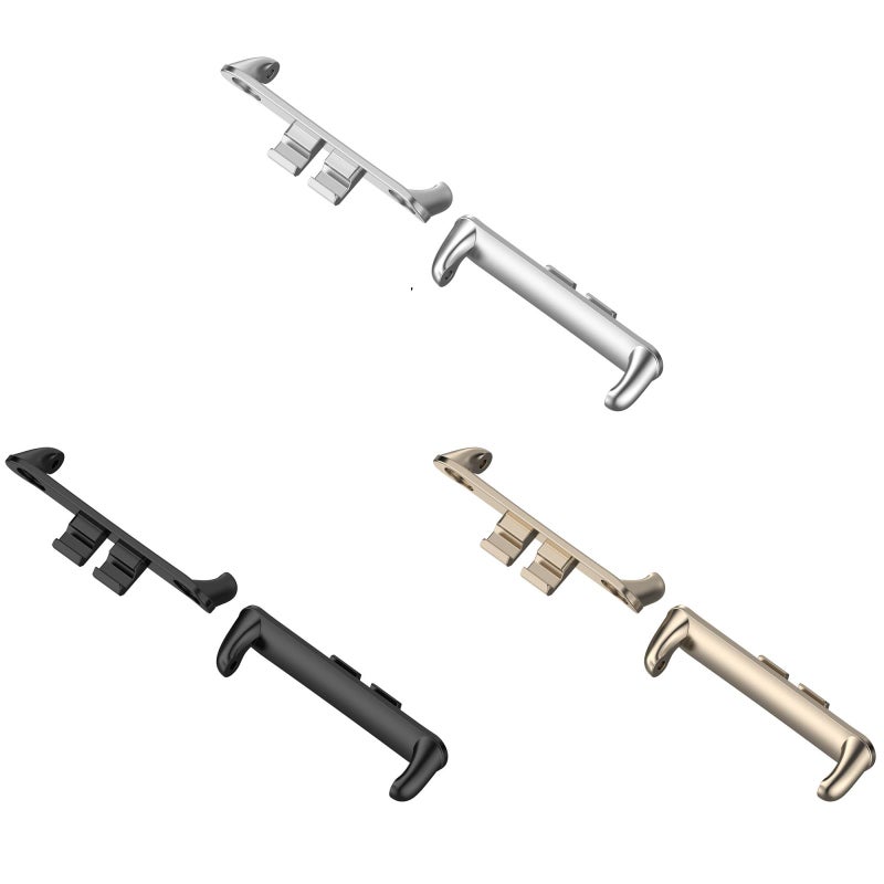 For Honor Rossini 2I 1 Pair Metal Head Watch Band Connector(Black) - Image 4