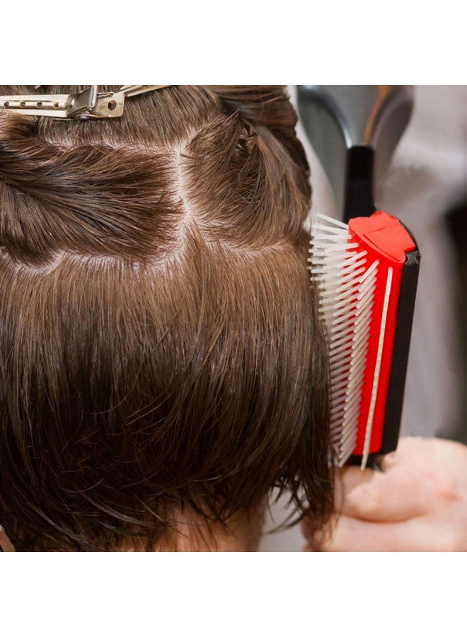 ويكسنيكوز مجموعة من 5 فرش لفك تشابك الشعر، فرشاة شامبو من النايلون المبطن، فرشاة مزدوجة الحواف، فرشاة تصفيف الشعر (أسود-1) - Image 5