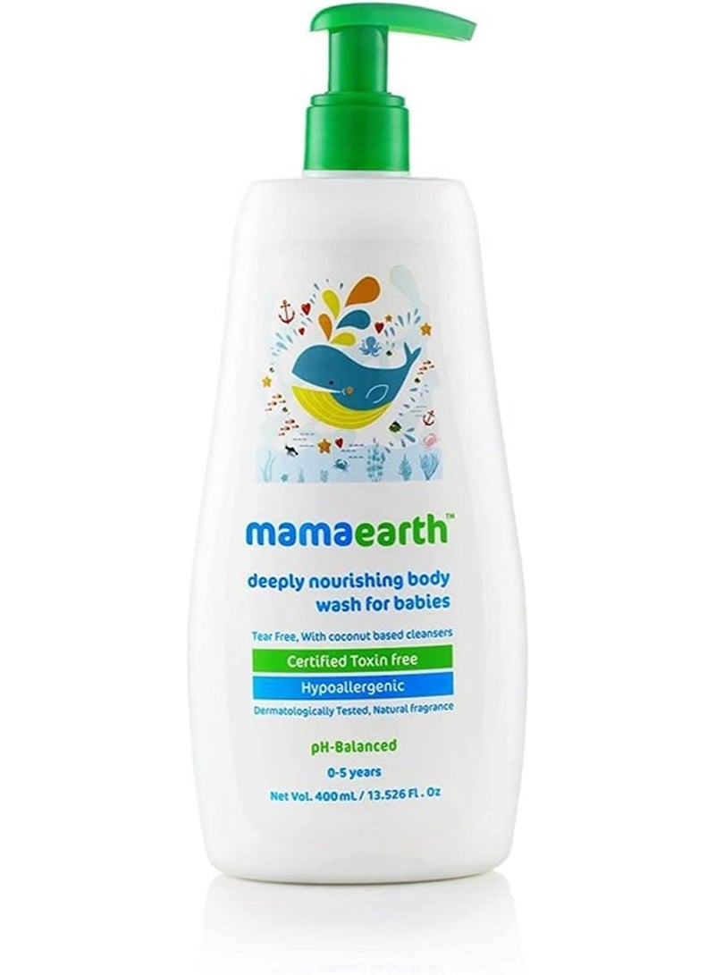 Mamaearth Deeply Nourishing Body Wash For Babies 400ml - Image 1
