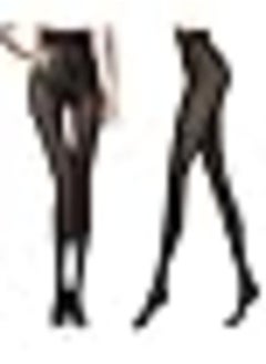 Shein Women's Winter Warm Fur Lined Tights - Black Thick Thermal Velvet One Size  - Image 3