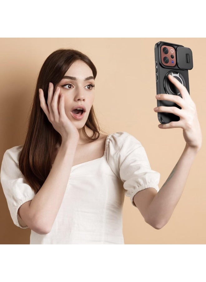 CHEROSIN Phone Case for vivo V70 5G with Camera Cover Protection,Support Magnetic Car Holder,Shockproof Phone Cover with 360 Degree Invisible Ring Holder - Image 5