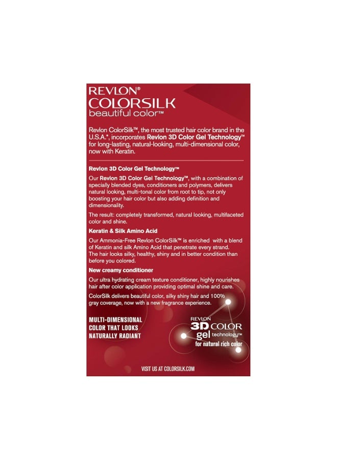 ريفلون صبغة شعر دائمة من ريفلون كولور سيلك بيوتيفول كولور 70 أشقر رمادي متوسط - Image 3