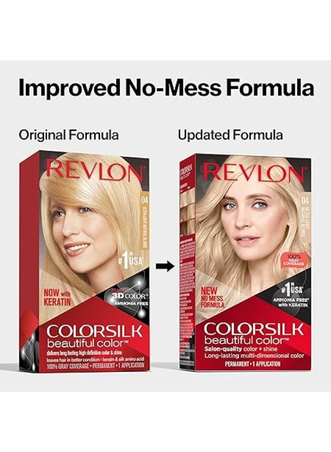 ريفلون صبغة شعر دائمة من ريفلون كولور سيلك بيوتيفول كولور 70 أشقر رمادي متوسط - Image 4
