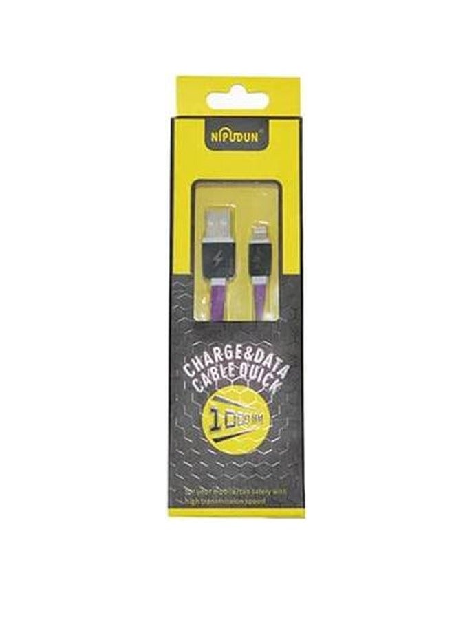 NIPUDUN - Pack Of 10 NIPUDUN Cable Usp Lightting For IPhones Purple - Image 1