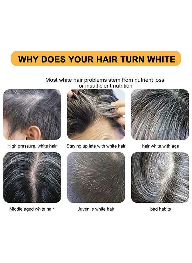SOL LORA Black Soap Grey Coverage Bar Shampoo 50G, Hair Darkening Soap Bar With Botanical Herbal Extracts For Hair Growth And Dye-Free Solution To Gray Hair  - Image 5