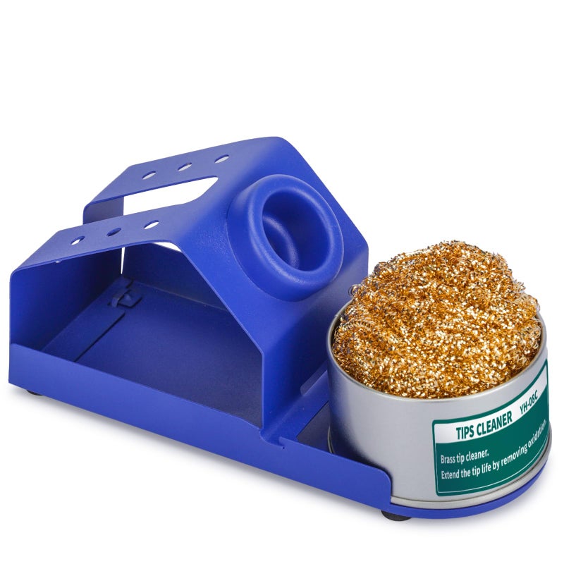 YIHUA M-2 Soldering Iron Holder, Heat-resistant Tip Cleaner with Brass Wool Tip Cleaner and Cleaning Sponge for Stable Soldering Iron Storage and Cleaning - Image 1