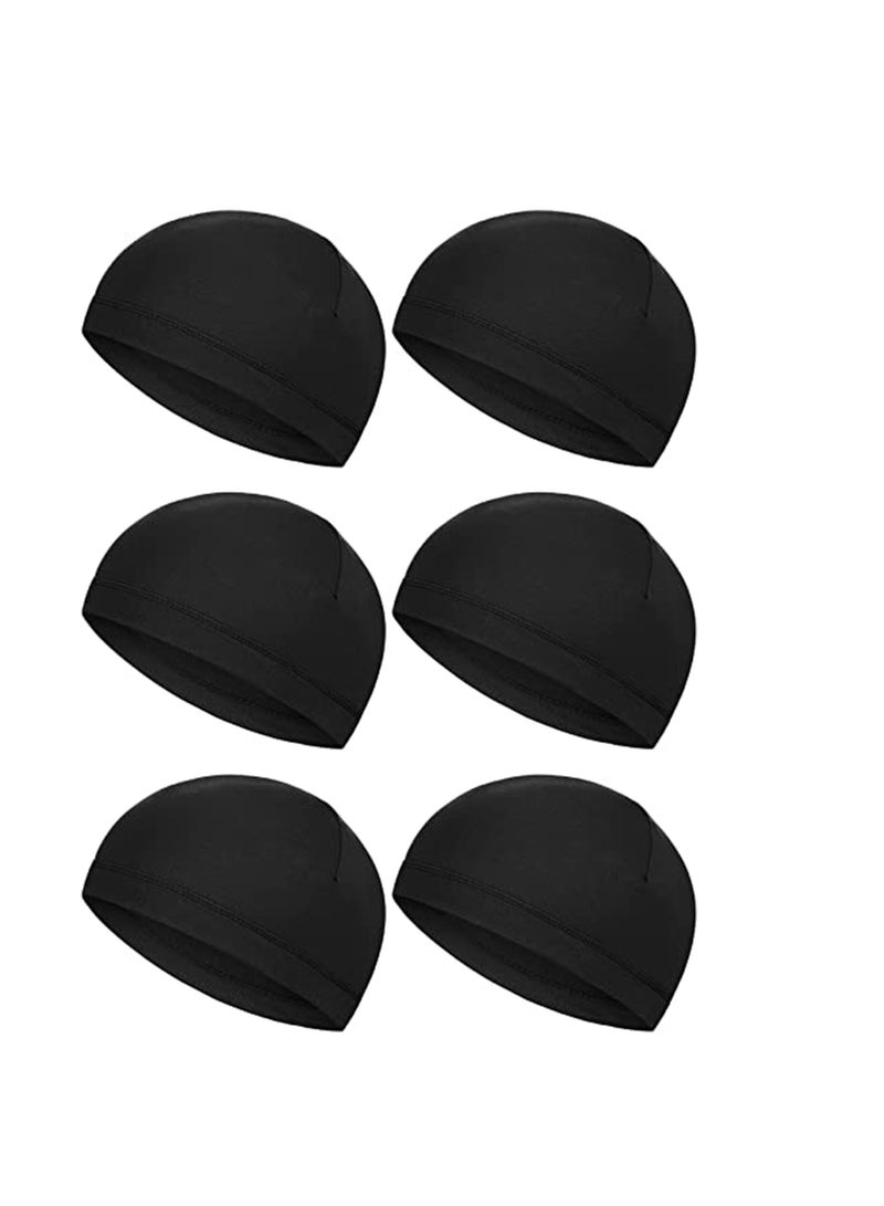 SYOSI 6 Pieces Helmet Liner Skull Caps Sweat Wicking Cap Running Hats Cycling Skull Caps for Men and Women - Image 4