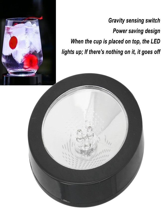 Sanpyl LED Coaster, LED Light Up Coasters, Bottle Glorifier with Sensing Switch, LED Coaster Lamps for Drinks, for Party Bar Wedding, Cool White Light - Image 3