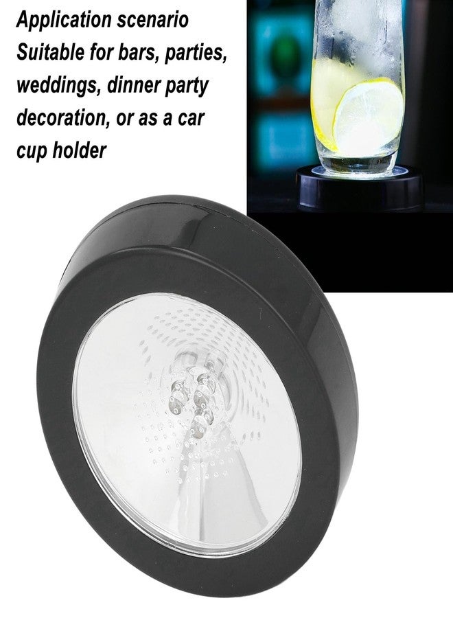 Sanpyl LED Coaster, LED Light Up Coasters, Bottle Glorifier with Sensing Switch, LED Coaster Lamps for Drinks, for Party Bar Wedding, Cool White Light - Image 2