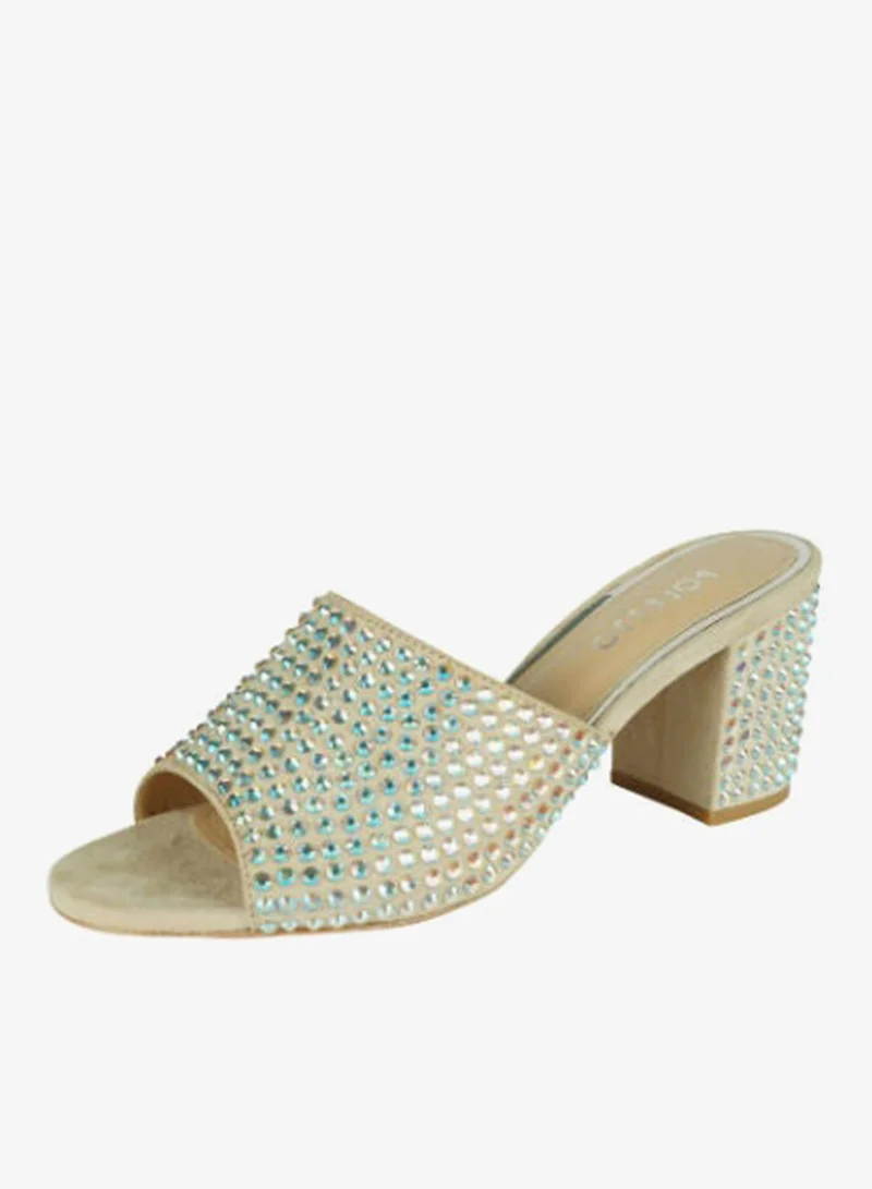 Poletto Nude Poletto Ladies High Block 191817 C1304 Nude for Women | Best Price UAE