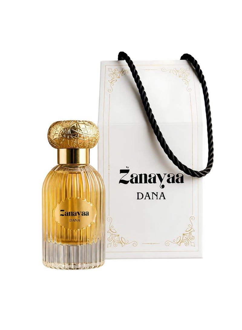 Al Zanayaa Dana 50ml Eau De Parfum Unisex - Long Lasting Luxury Fragrance, Premium Arabic Perfume Spray with Bakhoor, Jasmine, Orchid, Violet, Oud, Amber & White Musk Notes, Daily Wear, Gift Edition - Image 1