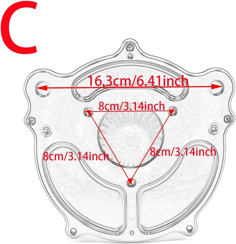 DEMULAX Gray Air Filter for Harley Motorcycles - Image 2