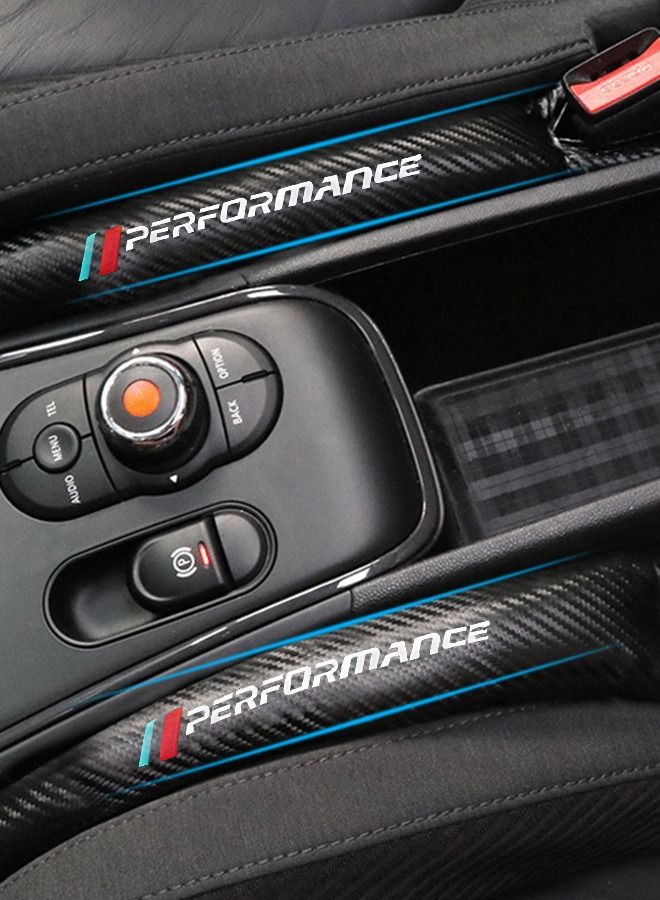 GROIC 2 Pack Car Seat Gap Filler Pad Carbon Fibre Console Side Organizer Fill The Gap Keep Cellphones Keys Wallet Coins from Falling, Driver or Passenger Front Use - Image 4