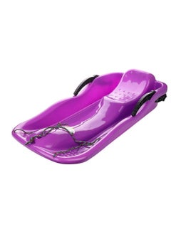BLOOMING TIME Purple Adventure Sled 2 Person Fun on Snow  Grass and Sand with Brakes and Pull Rope  - Image 3