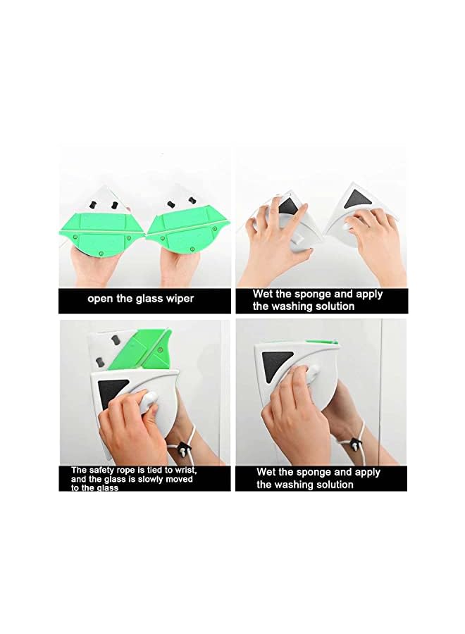 PROMASS Sided Magnetic Window Cleaner Best for High-Rise Home Glass Windows Brush Wiper Cleaning Tools (20-30MM) - Image 5