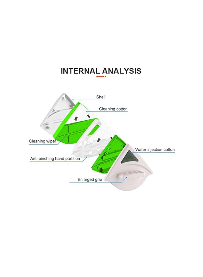PROMASS Sided Magnetic Window Cleaner Best for High-Rise Home Glass Windows Brush Wiper Cleaning Tools (20-30MM) - Image 4