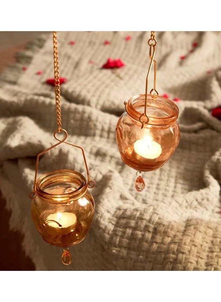 Home Box 2-Piece Hanging Matki Votive Set - 8x8x38 cm - Image 2