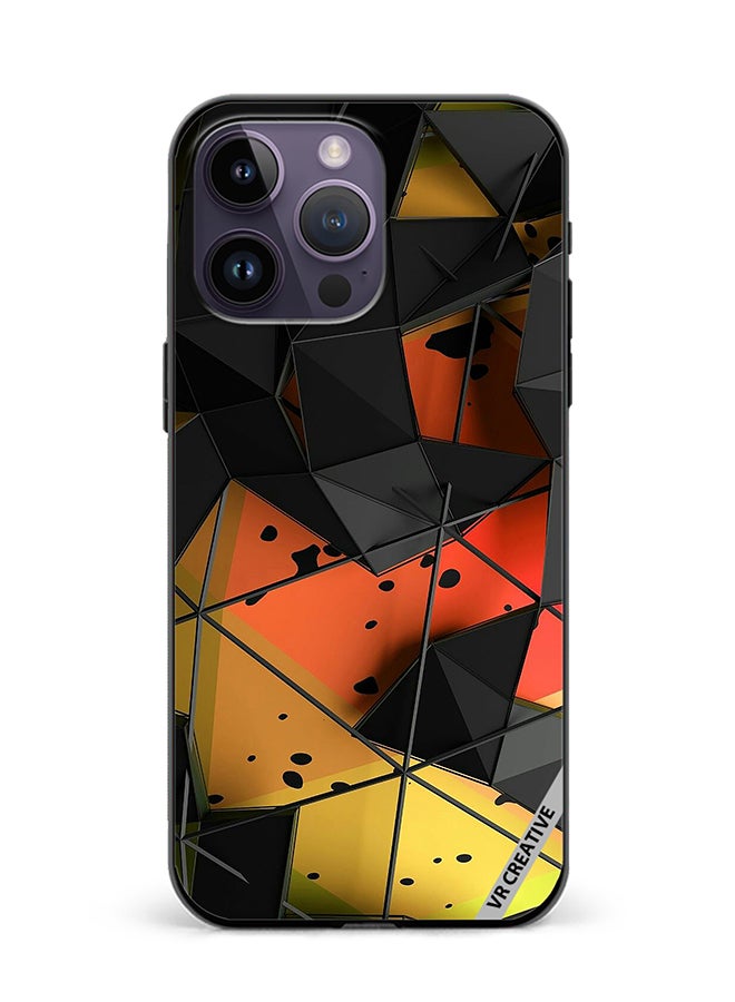 Protective Case Cover For Apple iPhone 16 Pro Max Abstract Design Multicolour