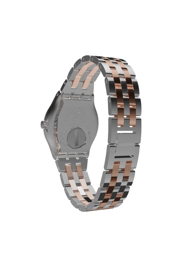 Swatch Women's White Dial Stainless Steel Band Watch - YLS454G - Image 2