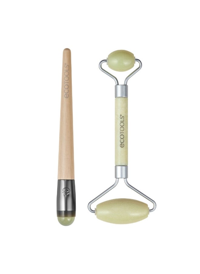 Ecotools Jade Roller Duo  - Image 1