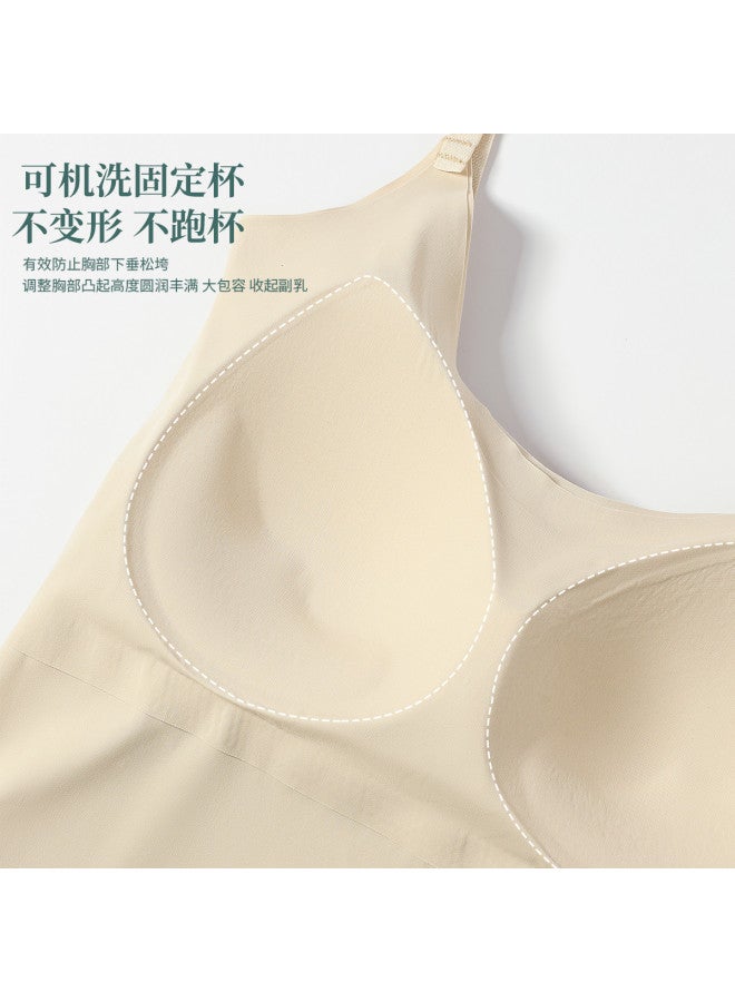 Top melon Women'S Camisole Top With Ice Silk Straps And Back Support, Suitable For Layering Or Outer Wear - Image 5