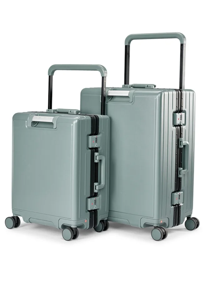 ليمرا طقم شنط سفر من ليمرا مصنوع من مادة البولي كربونات مكون من قطعتين مقاس 25"-21" بوصة