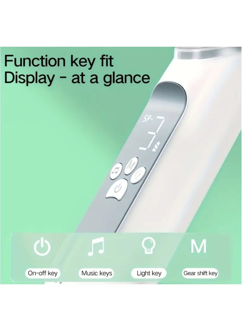 معجب شفاط انف كهربائي للاطفال، 3 رؤوس سيليكون و3 مستويات للشفط، مضاد للتدفق العكسي لحديثي الولادة والاطفال الصغار، وظيفة مهدئة مع الموسيقى والضوء - Image 3