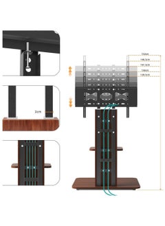 Rubik Floor TV Stand Mount for 32-65 Inch TV, Trendy Wooden Style Floor Standing Design, Holds 40KG Display Weight  - Image 5