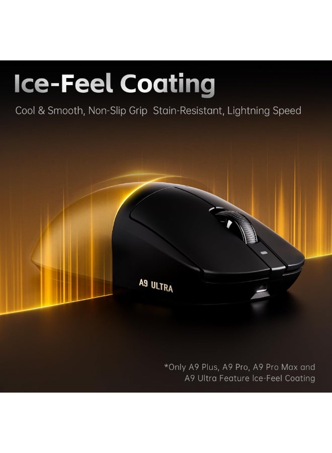 ATK Dragonfly A9 Wireless Gaming Mouse 53g Lightweight, PAW3395 SE Sensor, 18000 DPI, 1K Polling Rate, 150 Hr Battery Life, Tri-Mode 2.4G/BT/Wired, For PC/Mac - Image 5