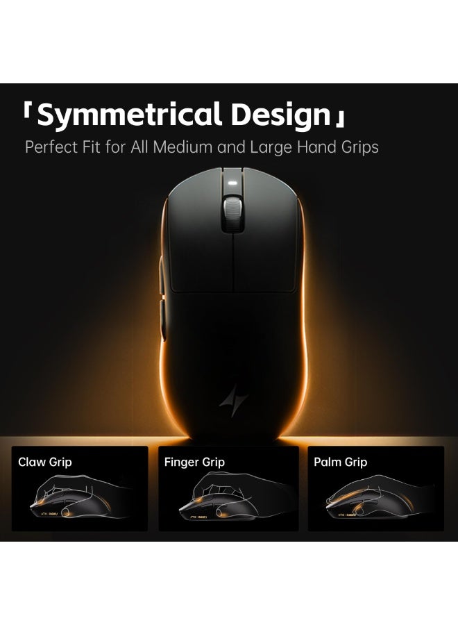 ATK Dragonfly A9 Wireless Gaming Mouse 53g Lightweight, PAW3395 SE Sensor, 18000 DPI, 1K Polling Rate, 150 Hr Battery Life, Tri-Mode 2.4G/BT/Wired, For PC/Mac - Image 4