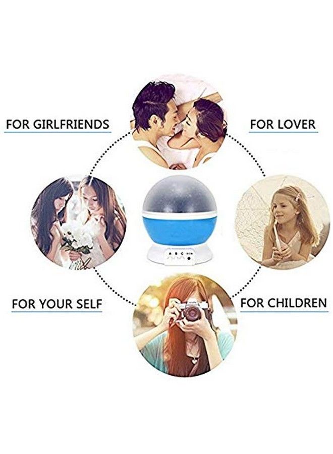 CBEX Kids Night Light Moon Star Night Light Rotating Star Projector Baby Night Light Night Lighting Lamp 4 Led 8 Modes With Usb Cable Best For Bedroom Nursery Kids Baby Children Birthday Gift - Image 5