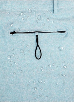 BOB MARLIN Bob Marlin Recycled Polyester Quick Dry 5-Pockets Hybrid Short Light Blue  - Image 4
