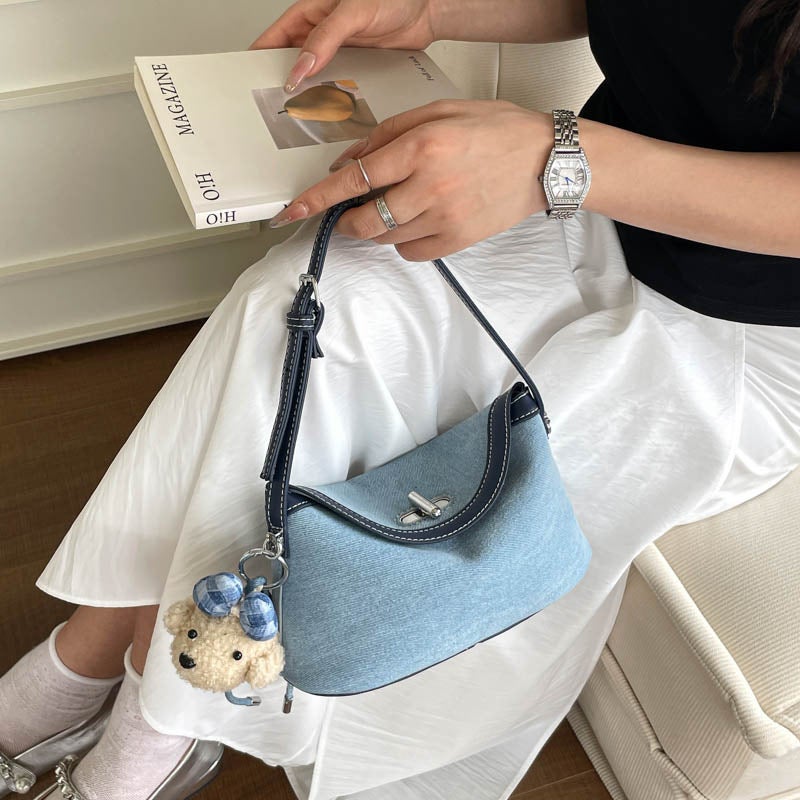 Denim Crossbody Bag for Women 2026 New Trend Handbag Shoulder Bag - Image 1