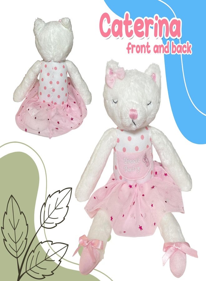 elskandi Caterina The Cat Ballerina Tooth Fairy Pillow for Girls, Tooth Fairy Gifts, Tooth Fairy Doll, Tooth Plush - The Ultimate Tooth Fairy Pillow Girl Keepsake with Tooth Fairy's Night Book - Image 2
