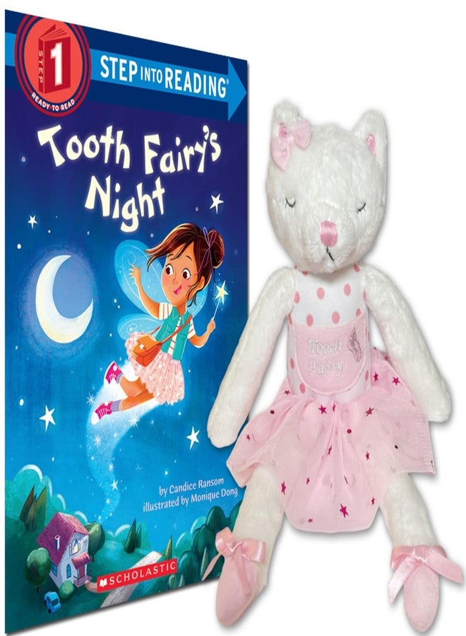 elskandi Caterina The Cat Ballerina Tooth Fairy Pillow for Girls, Tooth Fairy Gifts, Tooth Fairy Doll, Tooth Plush - The Ultimate Tooth Fairy Pillow Girl Keepsake with Tooth Fairy's Night Book - Image 1