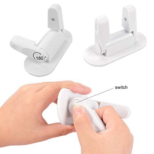 kunya Baby Child Proof Safety Door Handle Locks Latches Suitable For Pull Lever Type Handle Proofing Locks(Pack Of 1),White - Image 2