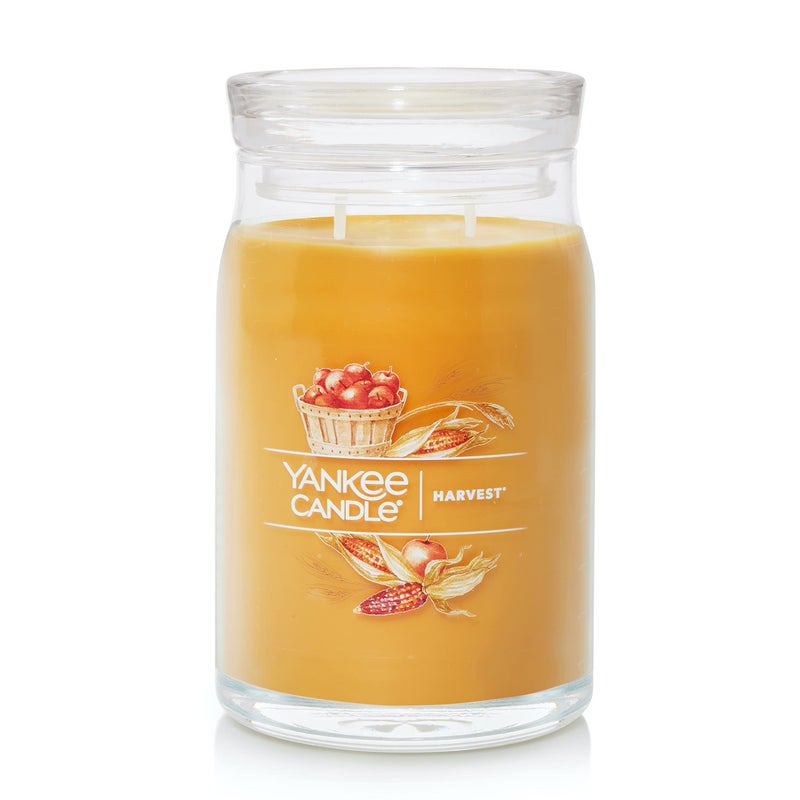 YANKEE CANDLE Yankee Candle Harvest Scented Signature 20oz Large Jar 2Wick Candle Over 60 Hours of Burn Time