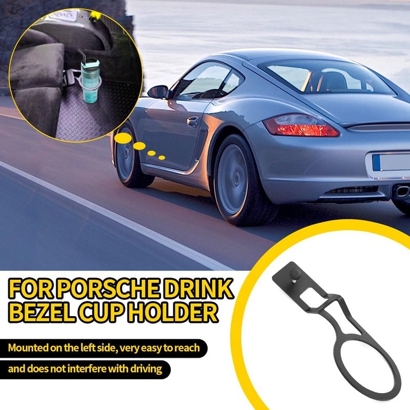 WIKIBB Cupholder Drink Bezel for 1996-2012 Porsche Cayman 987 & Boxster 986 - Image 2