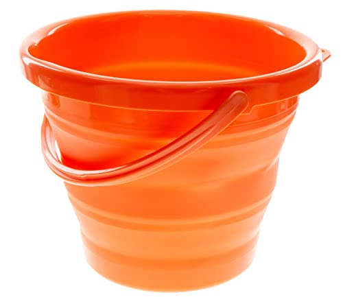 ust flexware collapsible bucket with strong, flexible, compact, BPA free design and sturdy handle for hiking, backpacking, camping and outdoor survival - Image 1