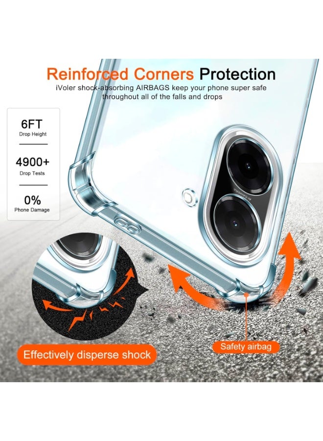 Case for Redmi A5 Soft Transparent TPU Lightweight Shock Protective Clear Cover with Camera Protection Designed for Redmi A5  - Image 5