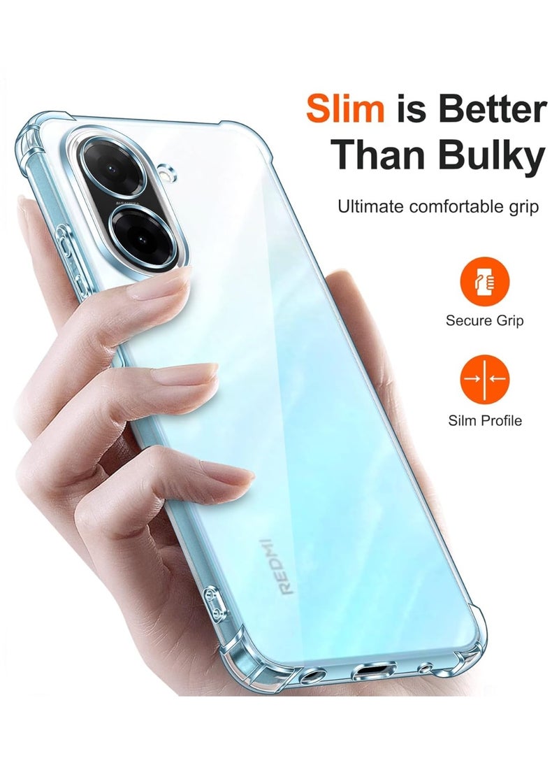 Case for Redmi A5 Soft Transparent TPU Lightweight Shock Protective Clear Cover with Camera Protection Designed for Redmi A5  - Image 3
