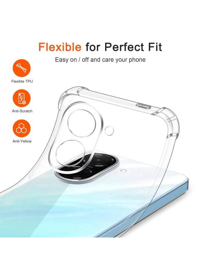 Case for Redmi A5 Soft Transparent TPU Lightweight Shock Protective Clear Cover with Camera Protection Designed for Redmi A5  - Image 2