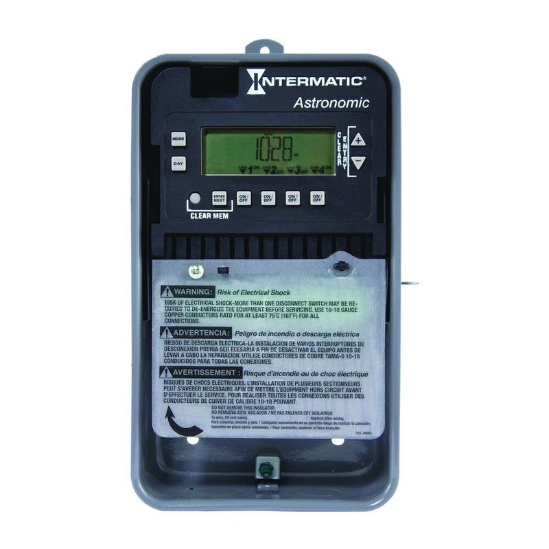 Intermatic ET8415CR Astronomic Electronic Time Switch - Auto-Voltage Operation, 56 Fixed & 8 Astronomic Events - Independent Dusk/Dawn Settings, Configurable Outputs with Supercapacitor - Image 4