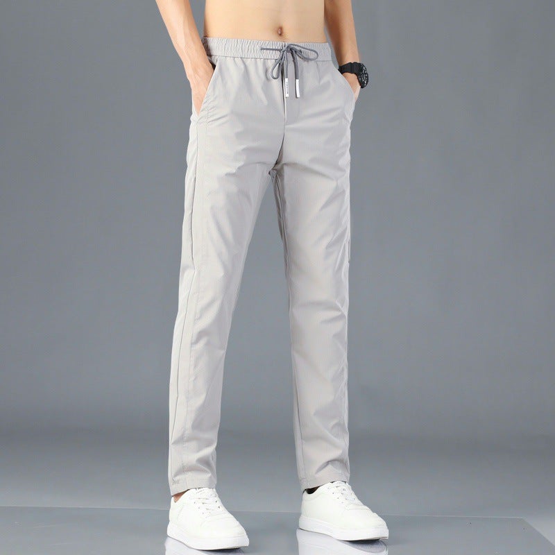 Men'S Work Pants Men'S Work Loose Wear-Resistant Dirty Work Clothes Work Breathable Ice Silk Summer Work Pants - Image 5