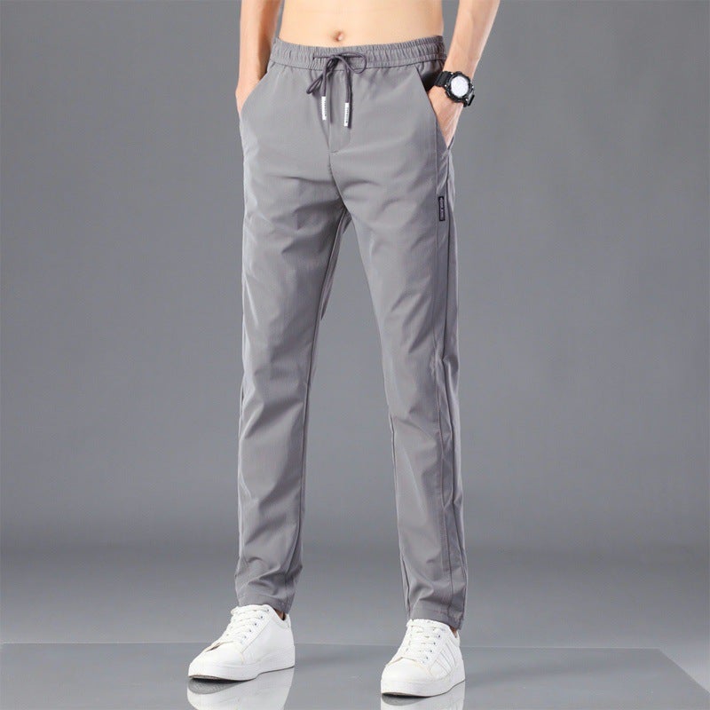 Men'S Work Pants Men'S Work Loose Wear-Resistant Dirty Work Clothes Work Breathable Ice Silk Summer Work Pants - Image 3