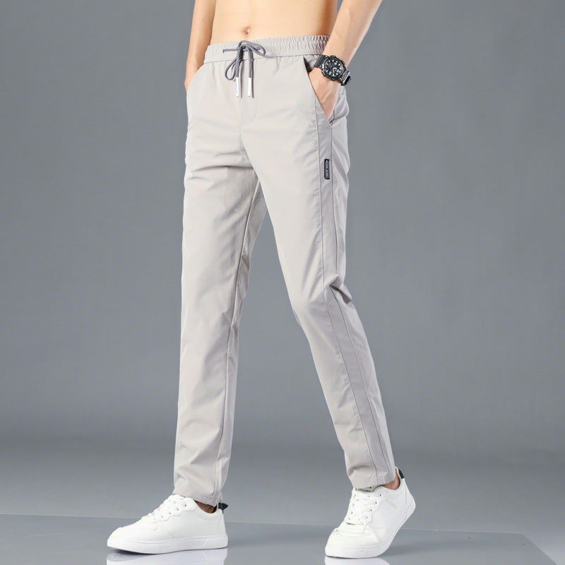 Men'S Work Pants Men'S Work Loose Wear-Resistant Dirty Work Clothes Work Breathable Ice Silk Summer Work Pants - Image 4