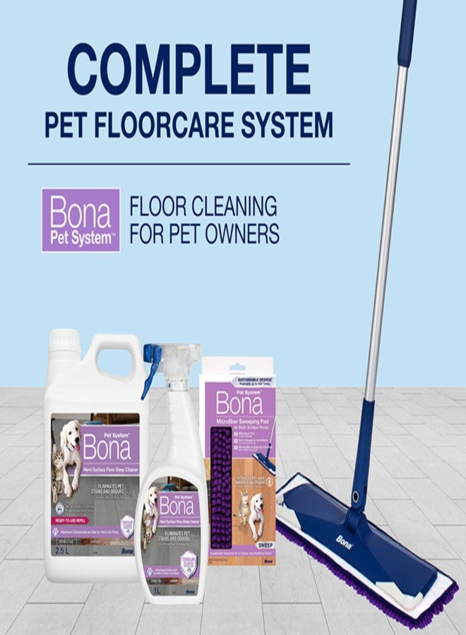 بونا عبوة إعادة تعبئة منظف الأرضيات الصلبة للحيوانات الأليفة من بونا، سعة 2.5 لتر (88 أونصة) - مزيل بقع وروائح البول للرخام والبلاط والحجر وأرضيات الفينيل الفاخرة والباركيه | يزيل آثار أقدام الحيوانات الأليفة والأوساخ | سريع الجفاف وآمن للحيوانات الأليفة - Image 3