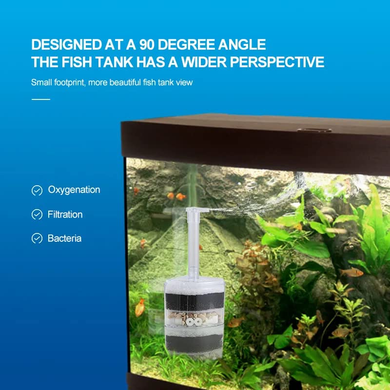 VAYINATO Xinyou Xy-2010 Corner Filter with Filter Media(Suitable Up to 3 Feet Tank) A Simple and Efficient Filter for Your Aquarium - Image 4