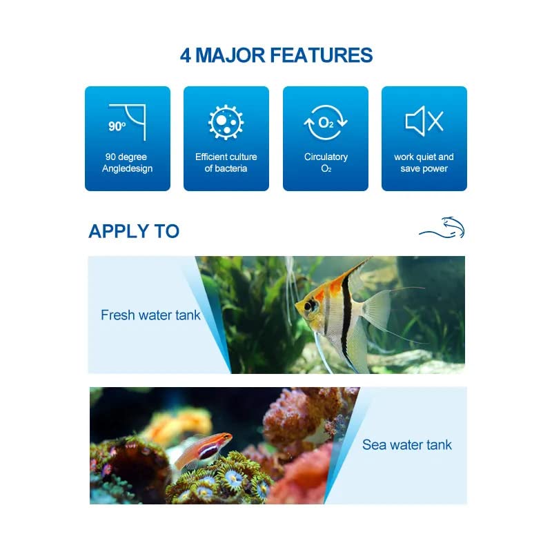 VAYINATO Xinyou Xy-2010 Corner Filter with Filter Media(Suitable Up to 3 Feet Tank) A Simple and Efficient Filter for Your Aquarium - Image 5